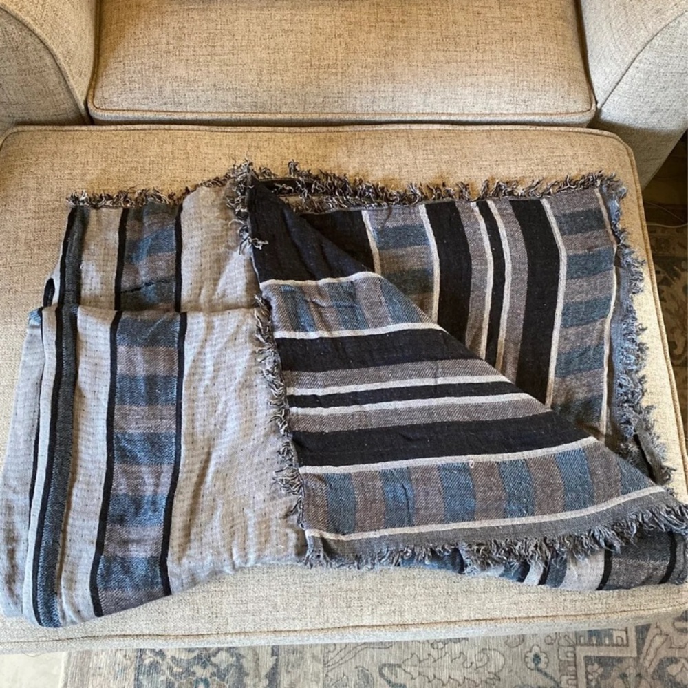 Silk blanket scarf